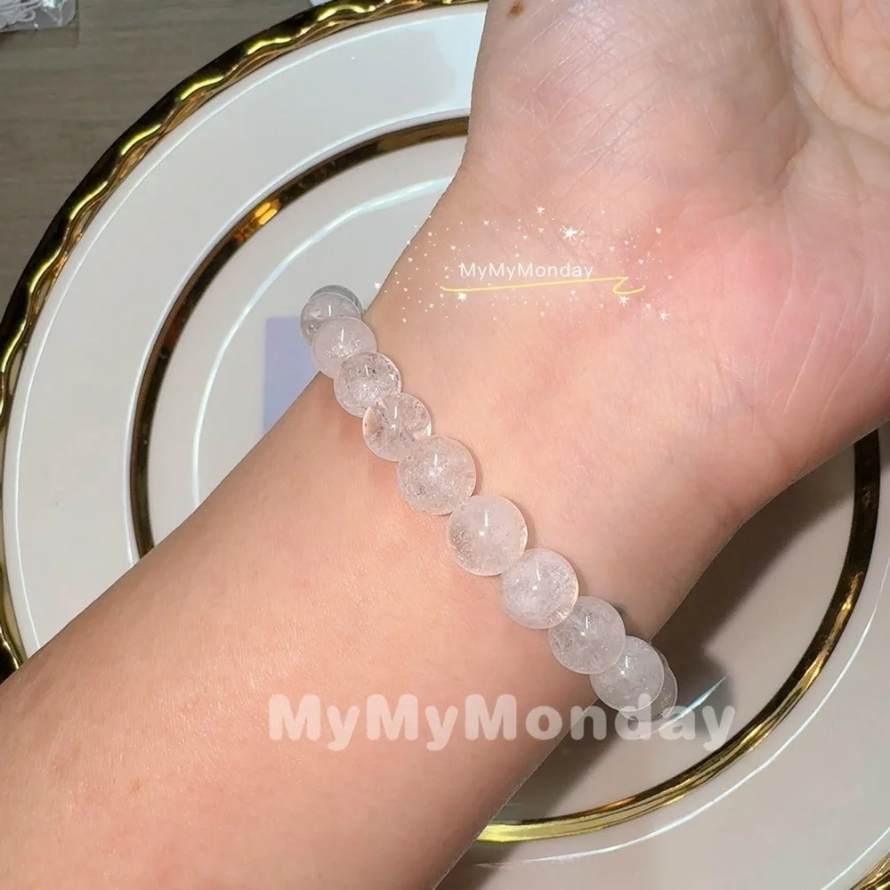 White Azeztulite Bracelet 8mm